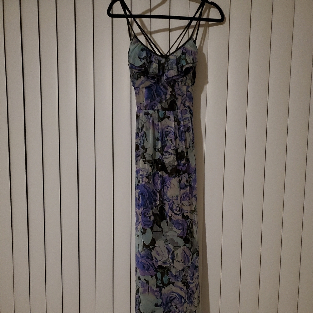 Beautiful floral watercolor dress